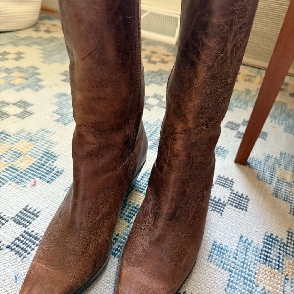 Matisse Brown Ankle Boots - Picture 6 of 7